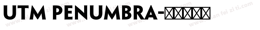 utm penumbra字体转换